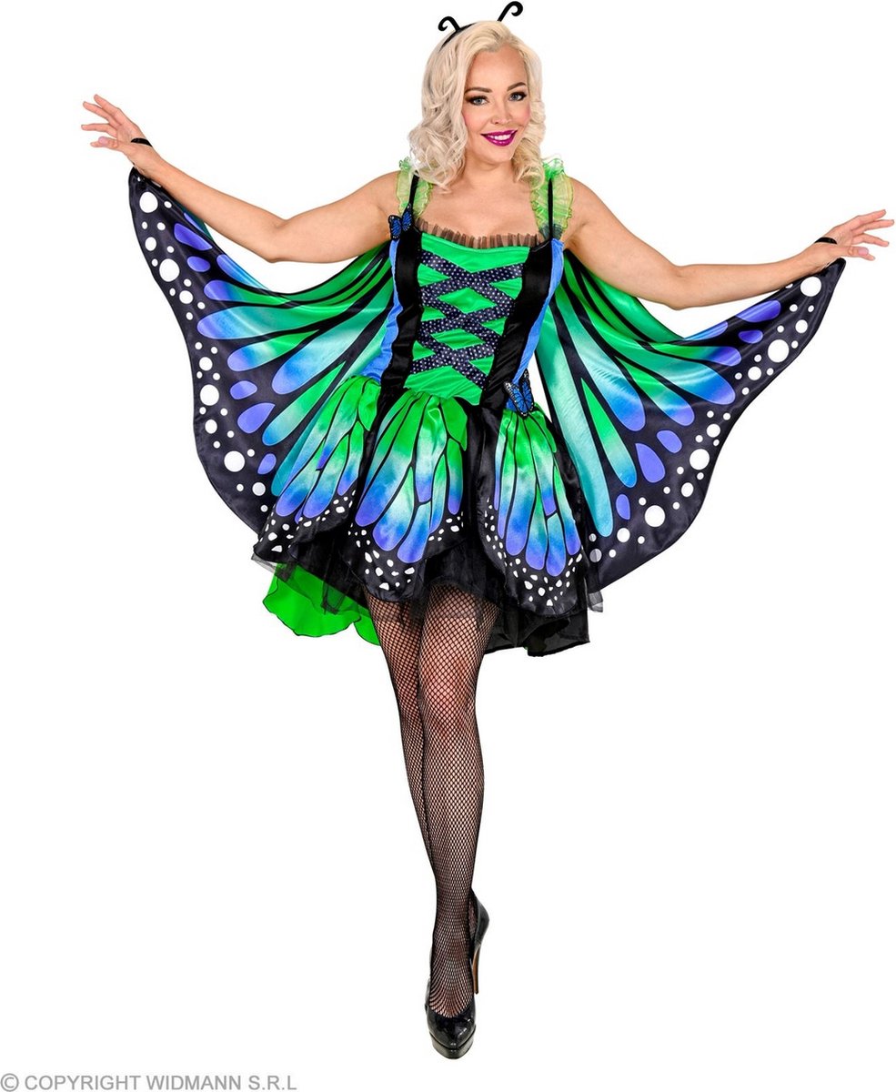 Vlinder Kostuum | Sierlijke Fladder Vlinder Veronique | Vrouw | Large | Carnaval kostuum | Verkleedkleding